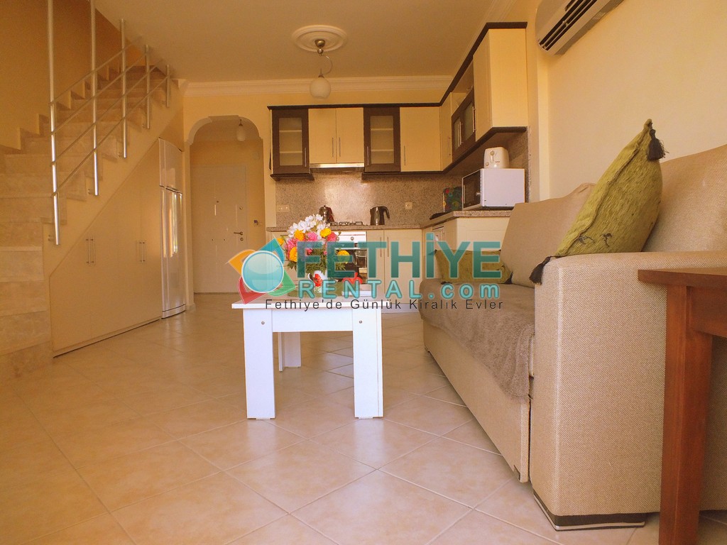 Denize Sıfır Site içinde Yazlık Ev Fethiye Ölüdeniz Kayaköy Günlük
